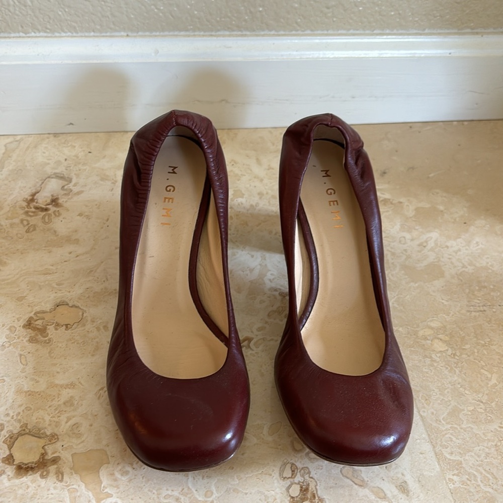 M. Gemi leather classic comfort heels - Picture 3 of 8